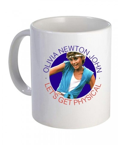 Olivia Newton-John Let's Get Physical Circle Ceramic Mug $7.78 Drinkware