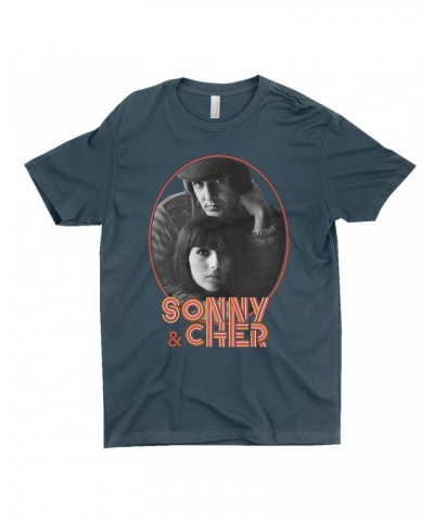Sonny & Cher T-Shirt | Caesar And Cleo Photo And Retro Frame Distressed Shirt $10.55 Shirts