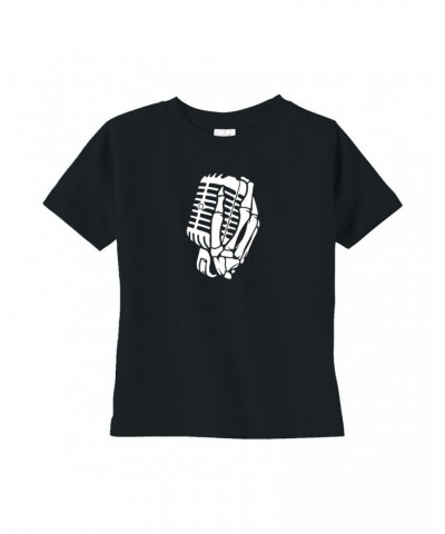 Music Life Toddler T-shirt | Skelehands On The Mic Toddler Tee $5.57 Shirts