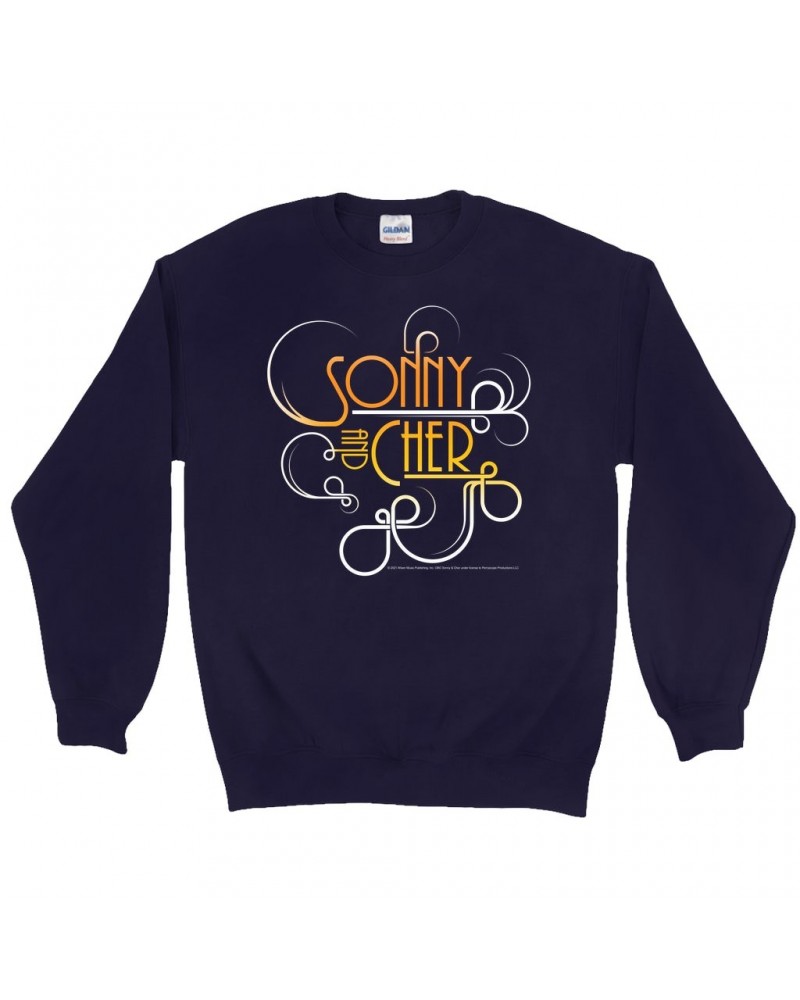 Sonny & Cher Sweatshirt | Mod TV Retro Logo Sweatshirt $4.80 Sweatshirts