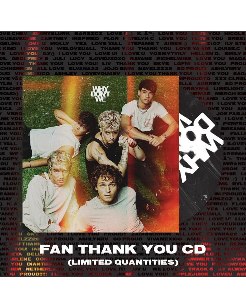 Why Don't We Fan Thank You CD (Limited Offer) $9.55 CD