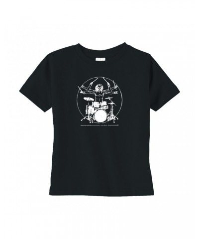 Music Life Toddler T-shirt | Vitruvian Drummer Toddler Tee $6.11 Shirts