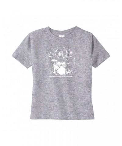 Music Life Toddler T-shirt | Vitruvian Drummer Toddler Tee $6.11 Shirts