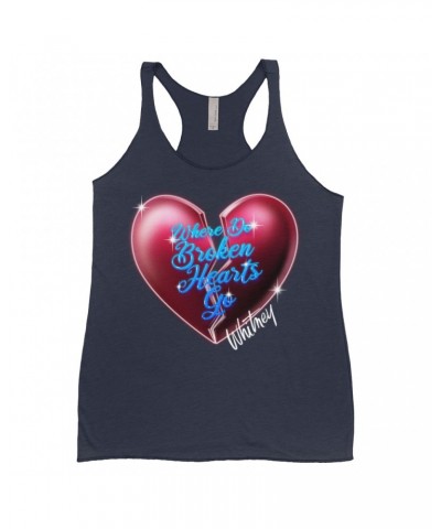 Whitney Houston Ladies' Tank Top | Where Do Broken Hearts Go Shirt $9.09 Shirts