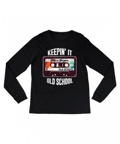 Music Life Heather Long Sleeve Shirt | Keepin' It Old School Shirt $5.51 Shirts