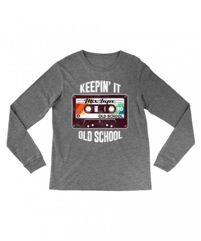 Music Life Heather Long Sleeve Shirt | Keepin' It Old School Shirt $5.51 Shirts