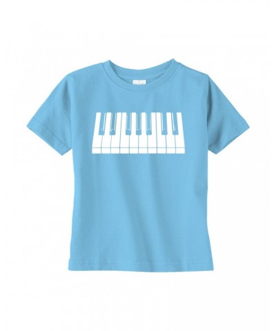 Music Life Toddler T-shirt | Piano Keys Toddler Tee $9.44 Shirts