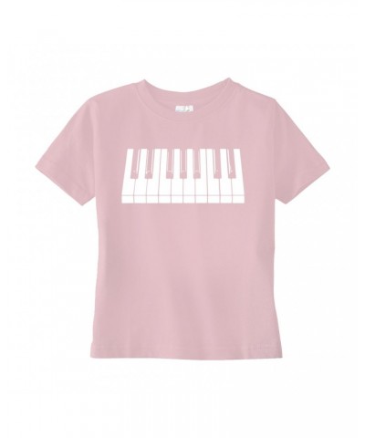 Music Life Toddler T-shirt | Piano Keys Toddler Tee $9.44 Shirts