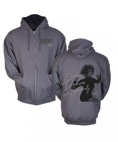 Whitney Houston I Wanna Dance With Somebody Photo Zip Hoodie $9.86 Sweatshirts