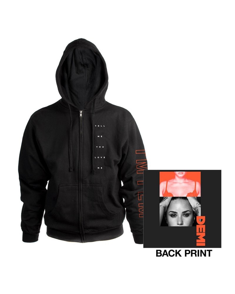 Demi Lovato TMYLM Zip Hoodie $8.58 Sweatshirts