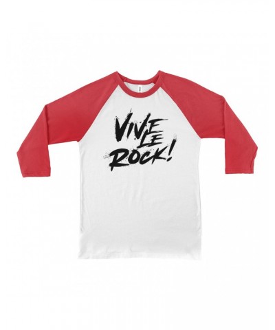 Music Life 3/4 Sleeve Baseball Tee | Vive Le Rock Shirt $7.28 Shirts