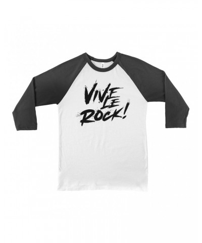 Music Life 3/4 Sleeve Baseball Tee | Vive Le Rock Shirt $7.28 Shirts