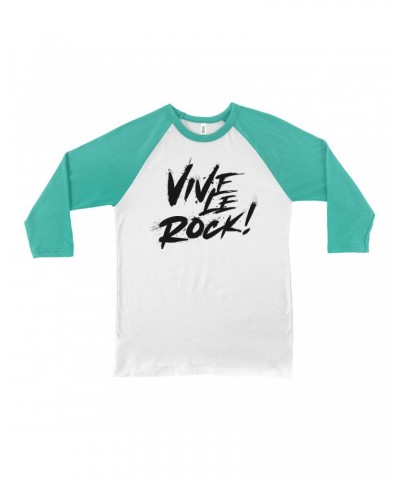 Music Life 3/4 Sleeve Baseball Tee | Vive Le Rock Shirt $7.28 Shirts