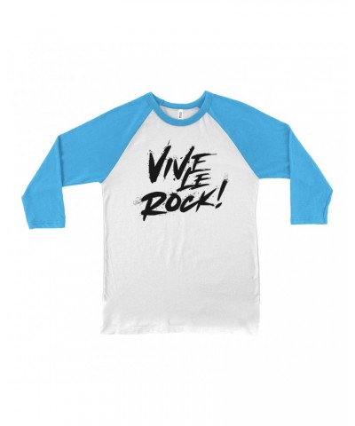 Music Life 3/4 Sleeve Baseball Tee | Vive Le Rock Shirt $7.28 Shirts