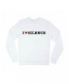 Alexis Taylor I HEART SILENCE WHITE SWEATSHIRT $5.13 Sweatshirts