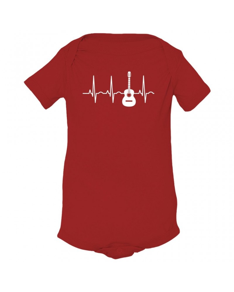 Music Life Baby Onesie | Acoustic Guitar Heartbeat Onesie $5.96 Kids