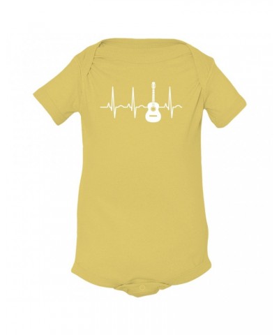 Music Life Baby Onesie | Acoustic Guitar Heartbeat Onesie $5.96 Kids