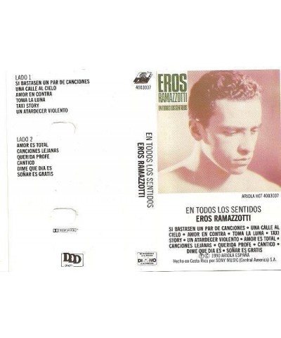 Eros Ramazzotti EN TODOS LOS SENTIDOS CD $11.02 CD
