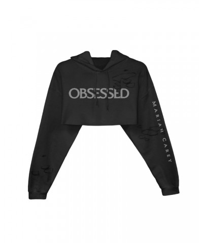Mariah Carey Obsessed Crop Hoodie - Black $7.19 Sweatshirts