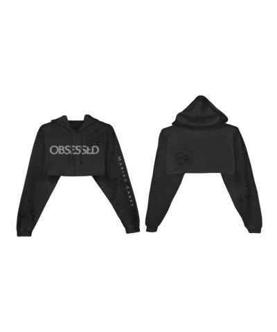 Mariah Carey Obsessed Crop Hoodie - Black $7.19 Sweatshirts