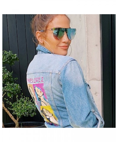 Jennifer Lopez Dark Denim Pop Jacket $10.33 Outerwear