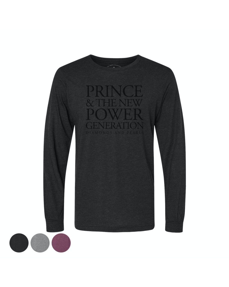 Prince and the New Power Generation Diamonds & Pearls Long Sleeve T-Shirt $5.11 Shirts