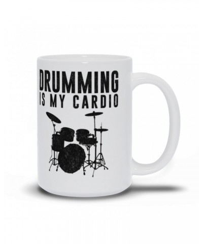 Music Life Mug | Drumming Is My Cardio Mug $9.06 Drinkware