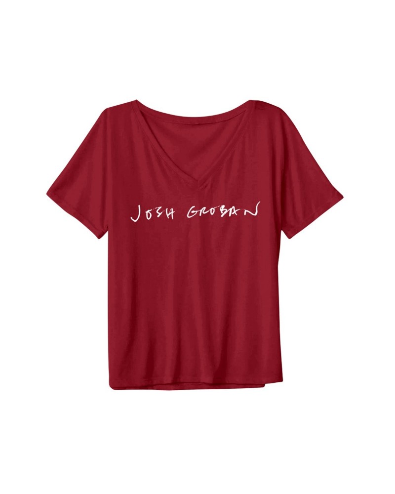 Josh Groban Maroon V-Neck $17.15 Shirts