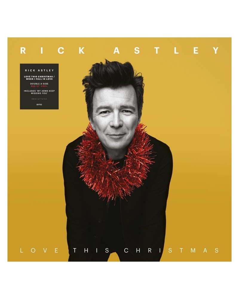 Rick Astley Love This Christmas / When I F Vinyl Record $9.42 Vinyl